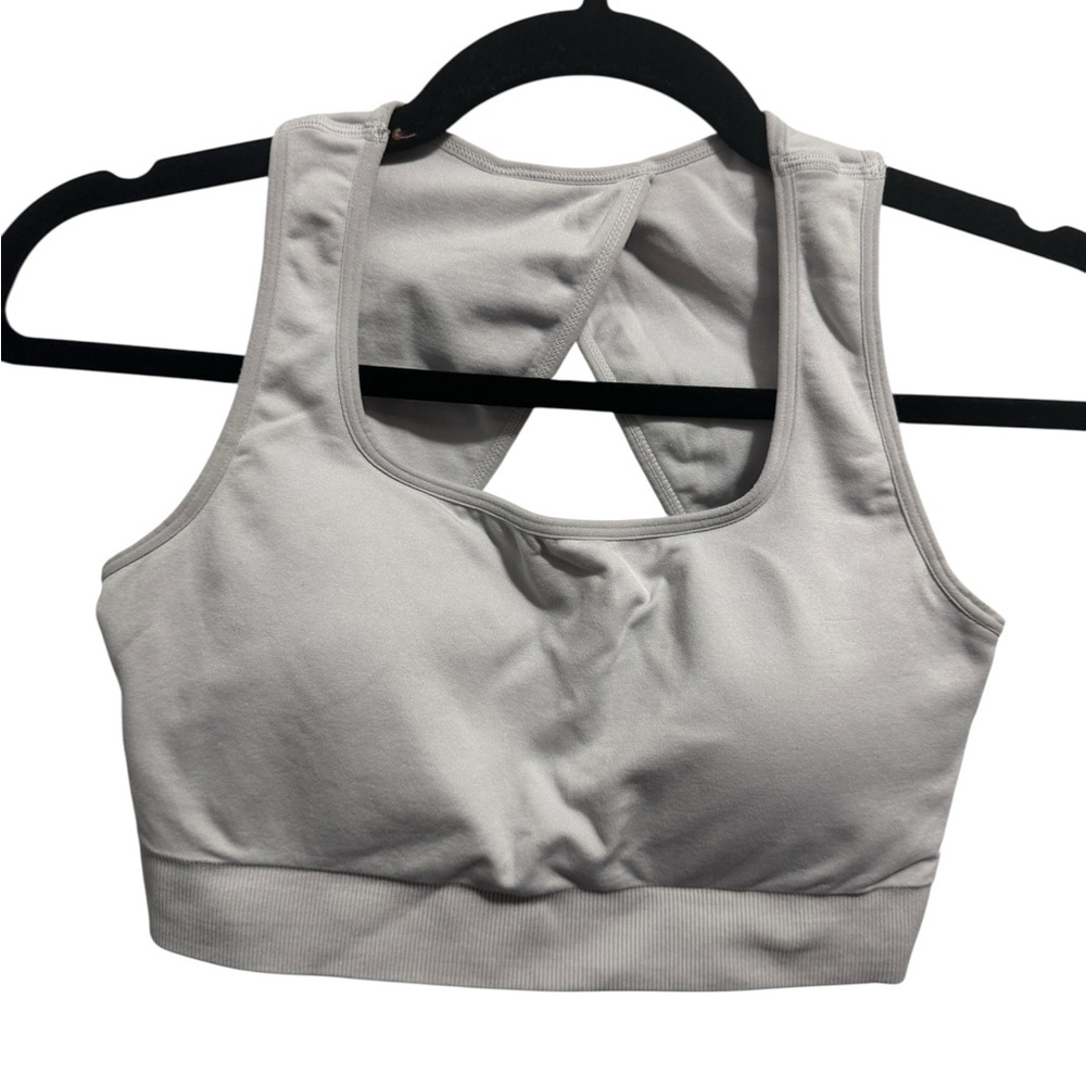 NVGTN Empower Seamless Sports Bra Light Grey
